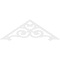 Ekena Millwork Pitch Hurley Architectural Grade PVC Gable Pediment, 36"W x 6"H x 1"P (4/12) GPP036X006X100HUR - alternate 3